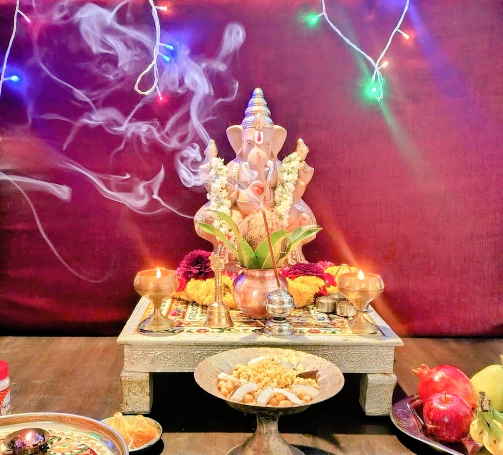🪔Bappa @ Home🪔
Wishing Everybody A Very Happy, Blessed And Healthy Ganesha Chaturthi 🙏🌷🙏