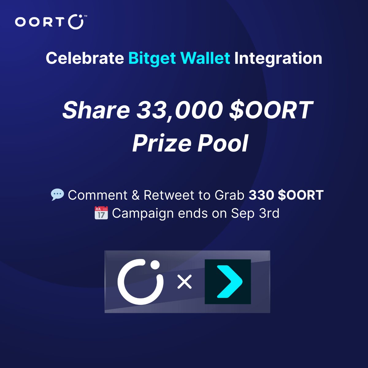 OORT | Cloud for Decentralized AI (@oortech) on Twitter photo 🔥 33,000 $OORT up for grabs to celebrate the OORT x <a href="/BitgetWallet/">Bitget Wallet 🩵</a> Integration! 🎉
Here’s how to claim your 330 OORT reward 👇
1️⃣ Comment your most bullish OORT + Bitget idea
2️⃣ Retweet with hashtags #OORT #Bitget & tag 3 friends
3️⃣ Must Download OORT App to create OORT Wallet 🔥 33,000 $OORT up for grabs to celebrate the OORT x <a href="/BitgetWallet/">Bitget Wallet 🩵</a> Integration! 🎉
Here’s how to claim your 330 OORT reward 👇
1️⃣ Comment your most bullish OORT + Bitget idea
2️⃣ Retweet with hashtags #OORT #Bitget & tag 3 friends
3️⃣ Must Download OORT App to create OORT Wallet