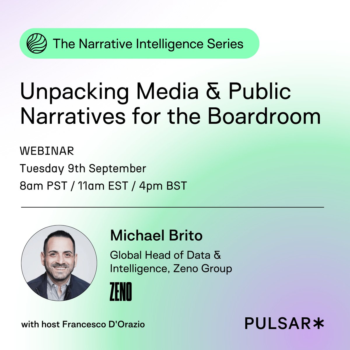Pulsar (@pulsarplatform) on Twitter photo Want to get your insights in front of senior decision-makers, but all the talk of mentions and sentiment not quite cutting through?
📢 In the first of a New Series, we'll be diving into the emerging field of Narrative Intelligence with social & audience intelligence pioneer Want to get your insights in front of senior decision-makers, but all the talk of mentions and sentiment not quite cutting through?
📢 In the first of a New Series, we'll be diving into the emerging field of Narrative Intelligence with social & audience intelligence pioneer