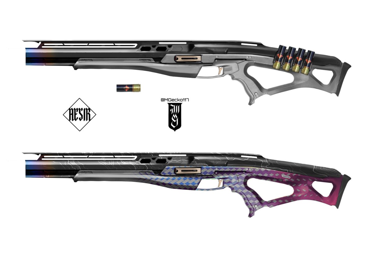 AESIR Gunworks Basilisk semi-auto tactical shotgun. Reliable and versatile, the Basilisk remains a top choice for CQC specialists despite the rising popularity of energy and guided weapons