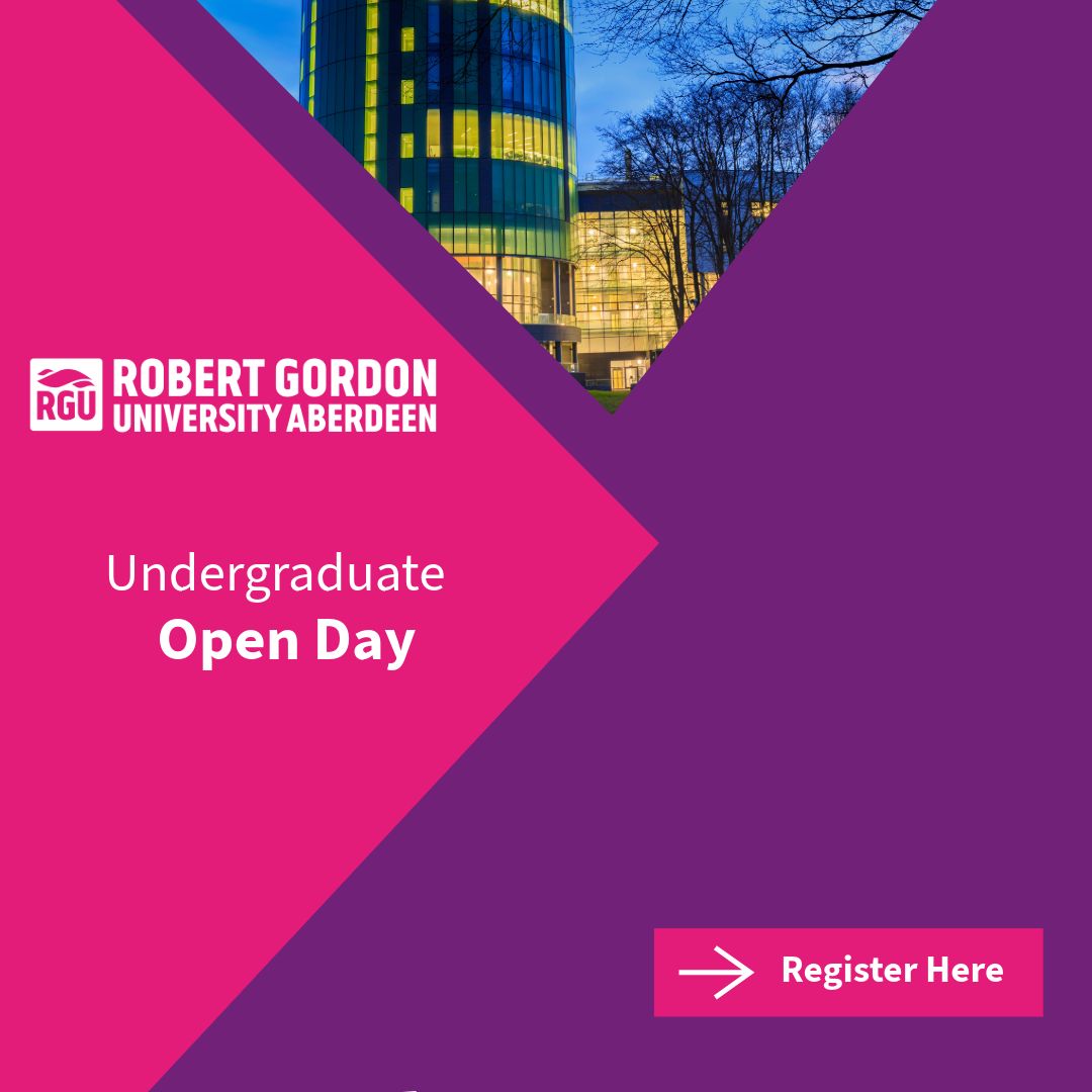 Tomorrow is our First Open Day of 2025!

Don’t miss your chance to discover all that RGU has to offer you!
📍 Robert Gordon University, Aberdeen
🗓️ 11am - 4pm

Register Now: buff.ly/GVci5QZ