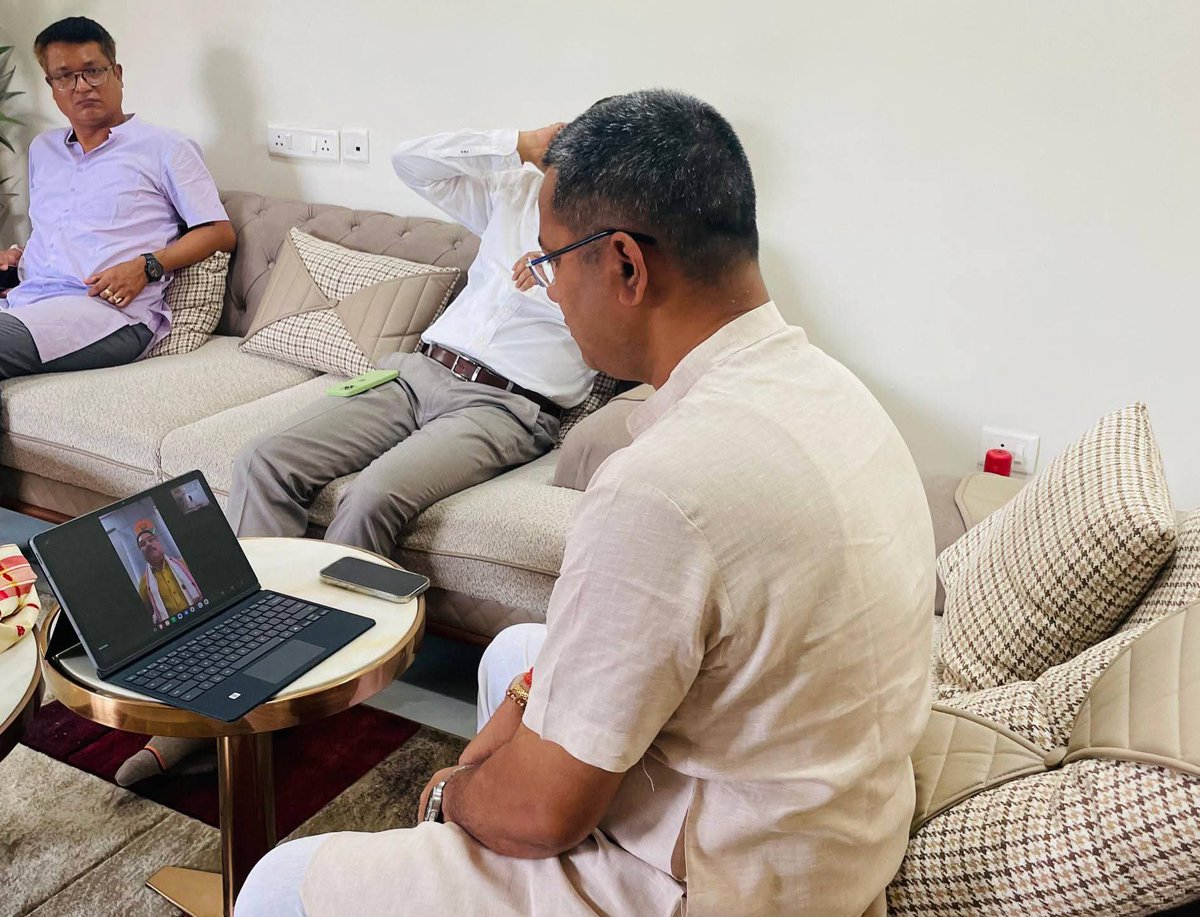 KPaulAssam's tweet photo. Joined a Video Conference chaired by Hon’ble State President Shri @DilipSaikia4Bjp Ji regarding the upcoming Panchayat Pratinidhi Sammelan on 29th August.
#TeamBJP #GrassrootConnect
@AmitShah
@himantabiswa
@CMOfficeAssam
@Pijush_hazarika
@jayanta_malla
@BJP4Assam https://t.co/IRSZKDkvTi