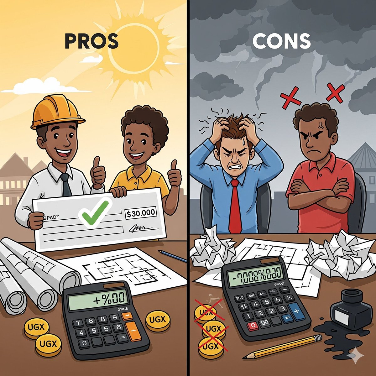 CREEDConstruct's tweet image. (4/11)

✅ Pros: Flexible, fair for full services, adjusts with project size.

❌ Cons: Fees increase if your budget grows. Small projects may feel overcharged under this model.