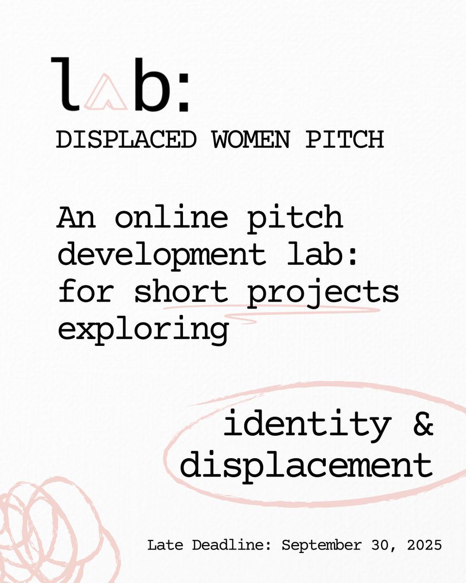Film_London's tweet image. lab: Displaced Women Pitch is a two-month pitch development program for women working in film with a migrant or refugee background who are living in the UK. 

📅 Regular deadline: 10 September

📝 Submissions open via FilmFreeway:
 buff.ly/6HiKLrl`