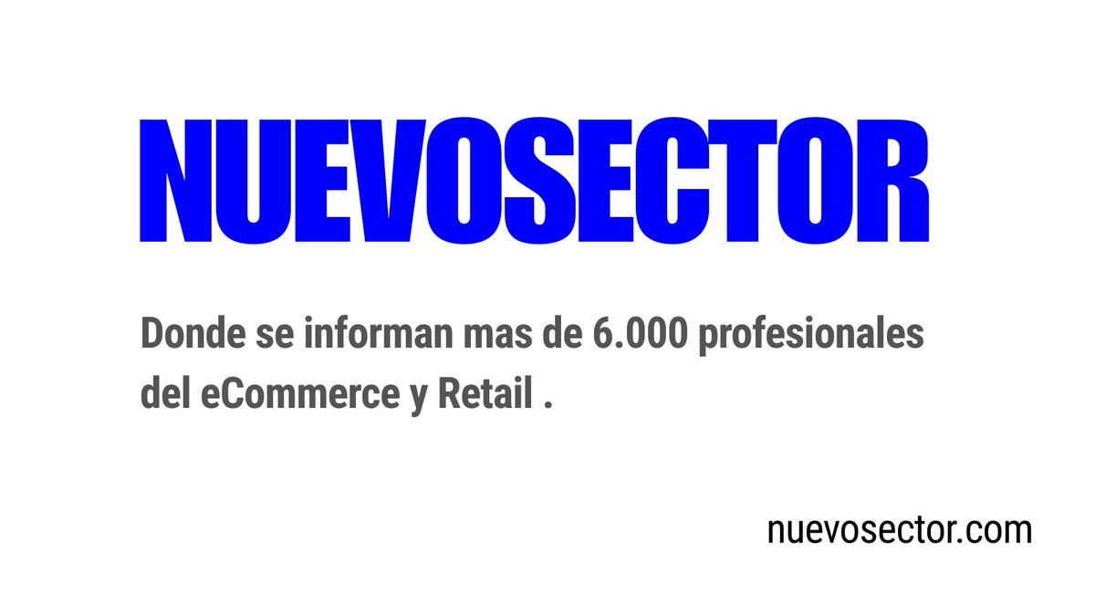 ¿Quieres estar al día de todo lo que sucede en eCommerce y Retail?

Nuevosector vuelve la próxima semana.

Le he puesto mucha ilusión a esta etapa y llega con novedades.

Para suscribirse 👉 Nuevosector (punto) com