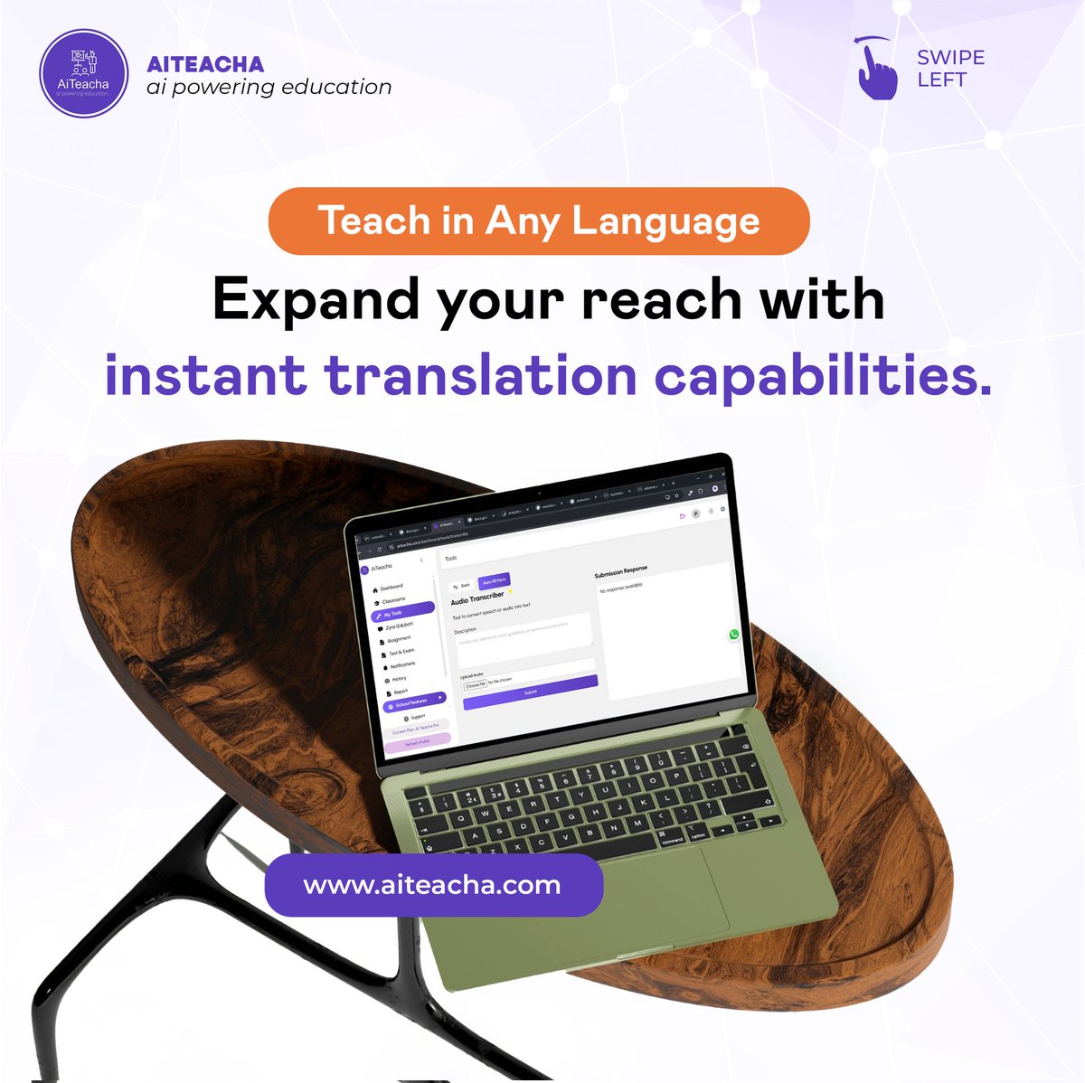 AITeacha_Online's tweet image. All-in-One Teaching Power!

Why juggle multiple tools when AiTeacha gives you everything in one place, lesson notes, worksheets, visual aids, assignments &amp;amp; more. 
Try AiTeacha today. 

#EdTech #AiTeacha #TeachingMadeEasy #SmartClassrooms #TeachersTools #explorepage #trending