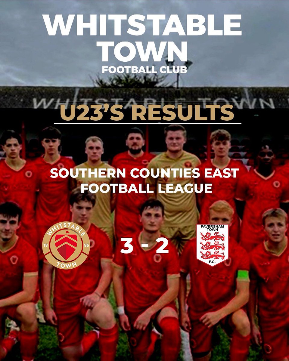 U23s results 🦪

Is three the magic number? Another amazing win for the U23s last night with three goals in the net! 

Whitstable Town 3 - 2 Faversham Town

Up the Oysters!