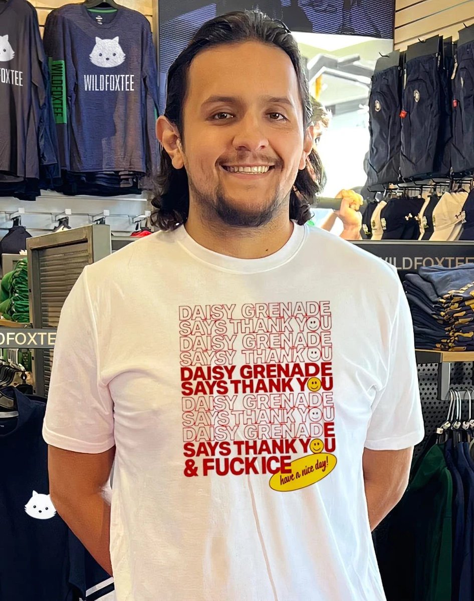 LorenAnna147853's tweet image. 2025 Daisy Grenade Says Thank You Fuck ICE shirt
wildfoxtee.com/product/2025-d…
#StatementTee #PowerMessage #Wildfoxtee