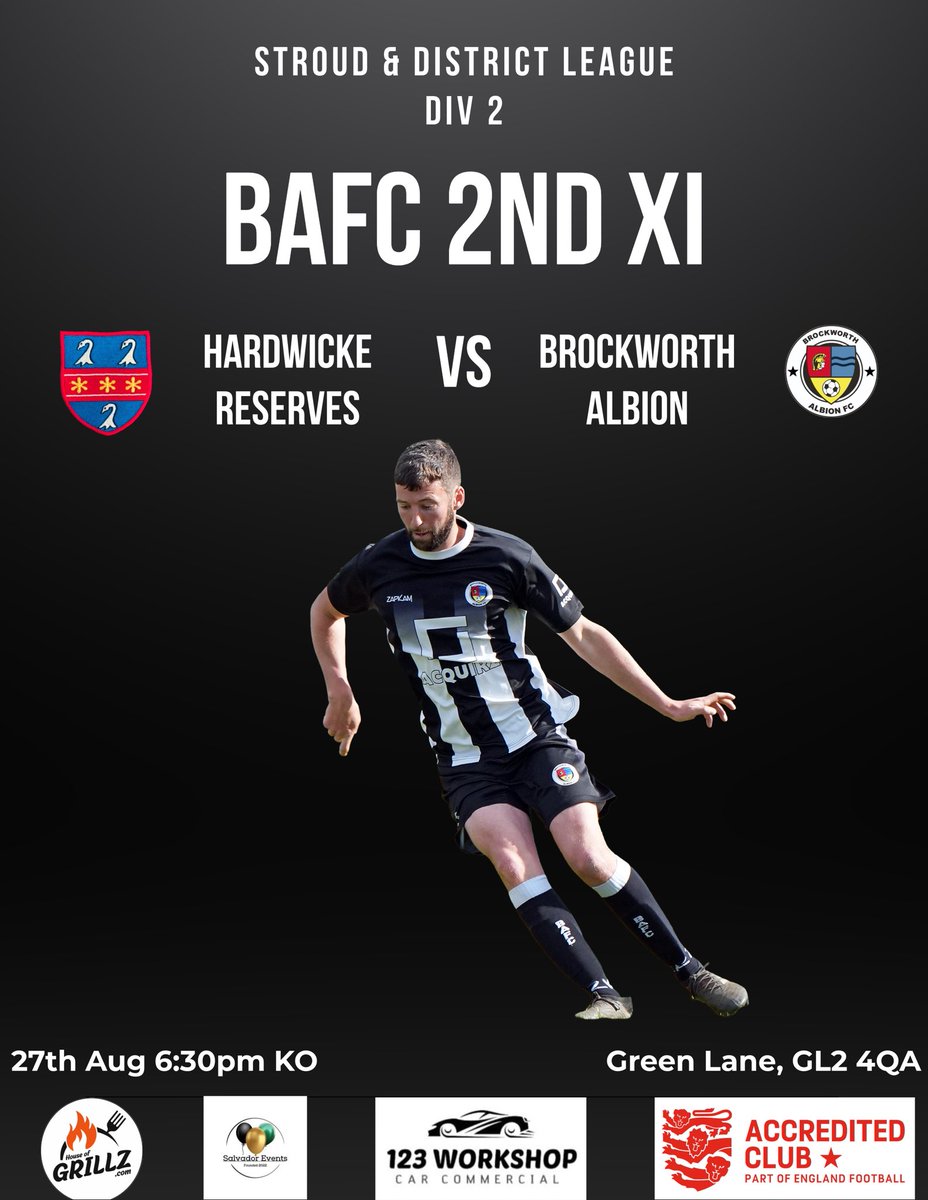 Brockworth Albion FC (@brockalbion) on Twitter photo Midweek Fixture:
Our 2nd XI are in action this evening as they kick off their league campaign away to <a href="/HardwickeAFC/">Hardwicke AFC</a> Reserves.
🦡⚫️⚪️ Midweek Fixture:
Our 2nd XI are in action this evening as they kick off their league campaign away to <a href="/HardwickeAFC/">Hardwicke AFC</a> Reserves.
🦡⚫️⚪️