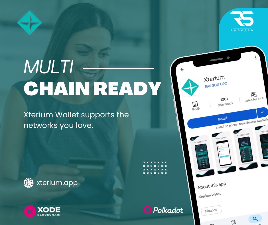XodeNet's tweet photo. 📁 Multi-Chain Ready

 Xterium Wallet supports the networks you love.

 #MultiChain #XteriumWallet #BlockchainAccess #Web3Ready https://t.co/Av8MfWbCIr