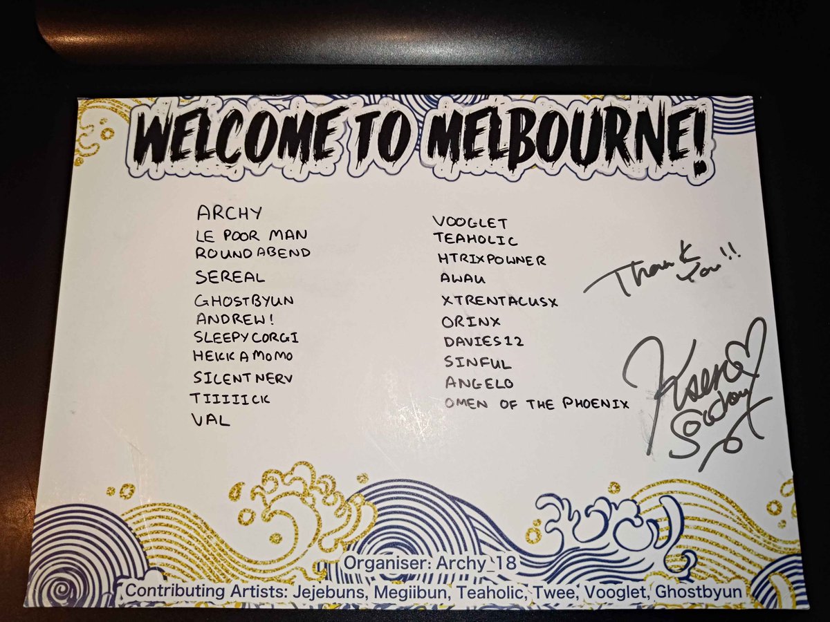 Archy_18's tweet photo. It's just been a few days, but I already want to run #animaga2025  back. Thank you to everybody who contributed to the #kson  Flower Stand. I hope everybody liked it! Kept a souvenir :3

Also. Thank you for visiting, I hope you enjoyed your time in Melbourne, @SleepyCorgi_00 https://t.co/eCoJgSZSHr