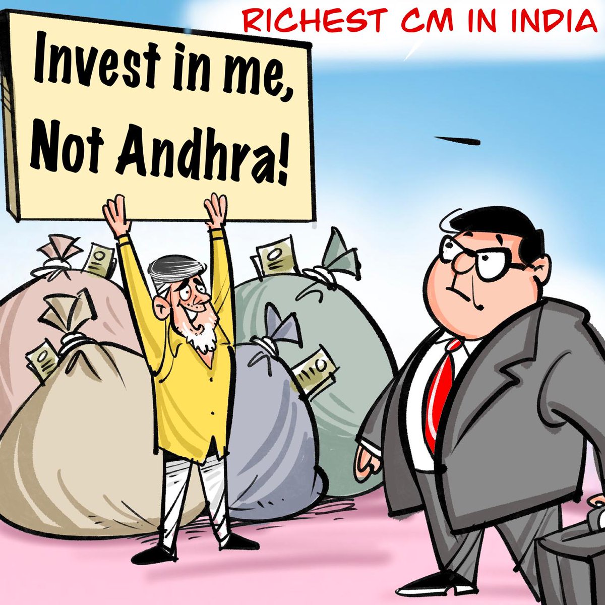YSR Congress Party (@ysrcparty) on Twitter photo #RichestCMCBN
In Andhra, Chandrababu’s first question to investors: How much will I get?
From just 2 acres when he entered politics, his assets have now grown to ₹931 crores.
With corrupt wealth, <a href="/ncbn/">N Chandrababu Naidu</a> emerged as the richest CM in India.
#FinancialTerroristCBN #RichestCMCBN
In Andhra, Chandrababu’s first question to investors: How much will I get?
From just 2 acres when he entered politics, his assets have now grown to ₹931 crores.
With corrupt wealth, <a href="/ncbn/">N Chandrababu Naidu</a> emerged as the richest CM in India.
#FinancialTerroristCBN