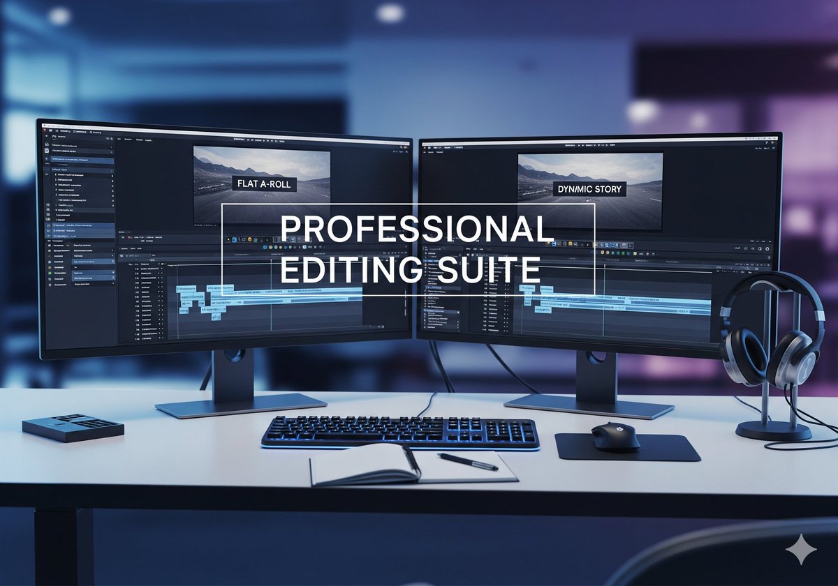 Samforge001's tweet image. Quick Editing Tip for #YouTubeCreators! 🚀 Is your A-Roll feeling a bit... flat? Here&apos;s a simple thread on how to make your talking head videos pop and keep viewers hooked! 👇 #VideoEditing #YouTubeTips