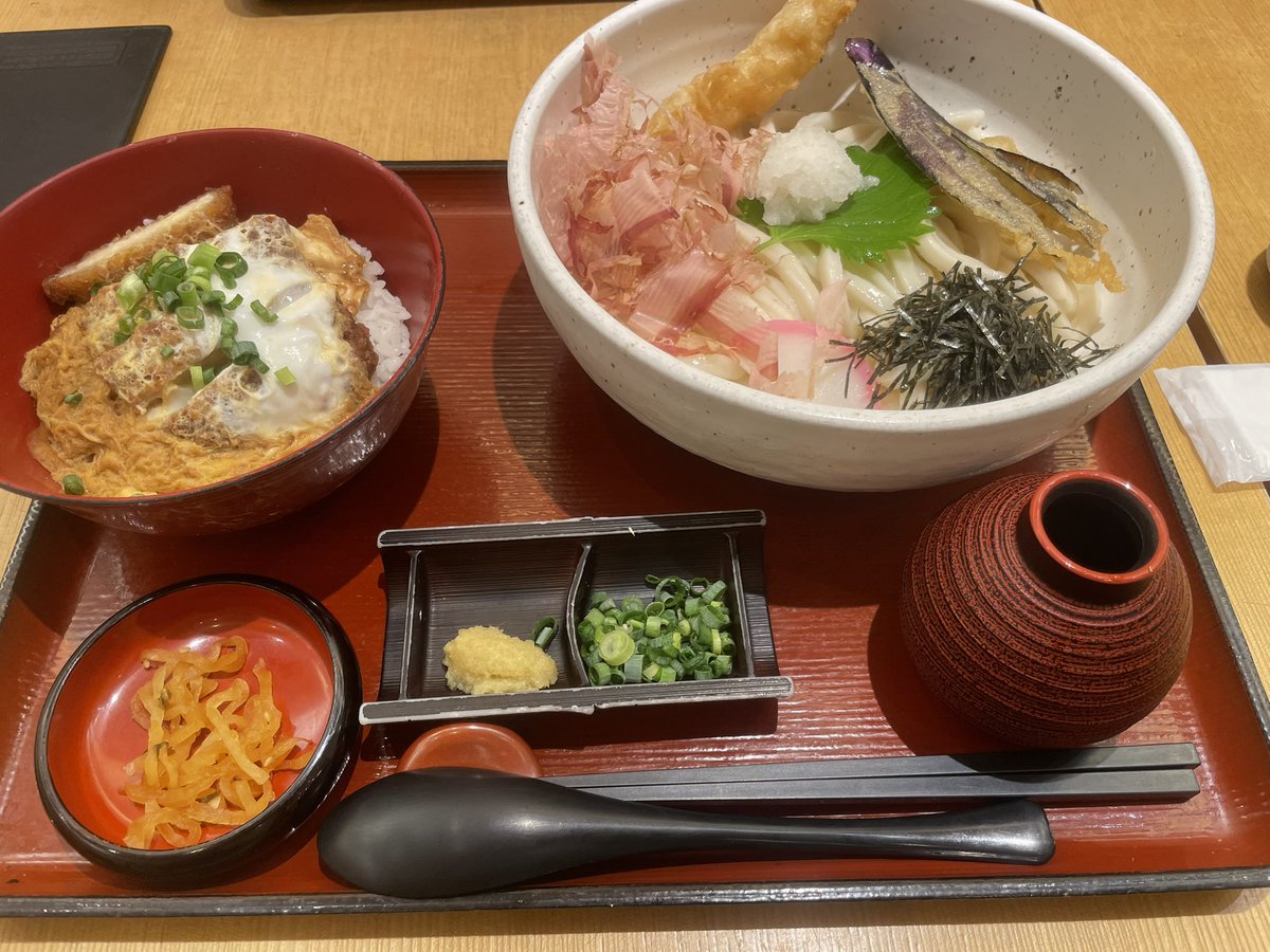 うどん&amp;カツ丼
美味しかった！