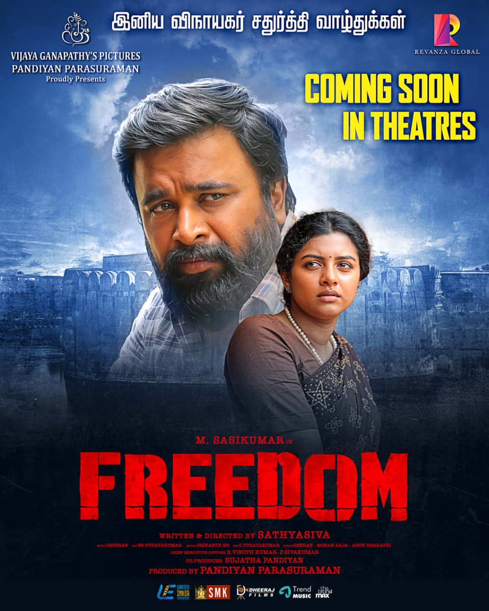 #Sasikumar 's #Freedom Releasing in Theatres Soon 🔜