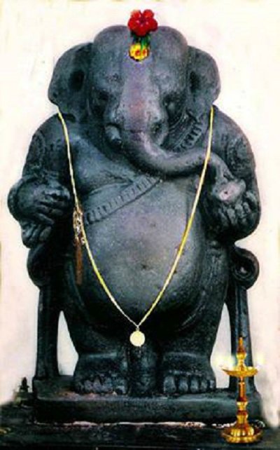 1500 Years Old Lord Ganesha Idol In Shree Vinayaka Devaru Temple, Idagunji , Karnataka