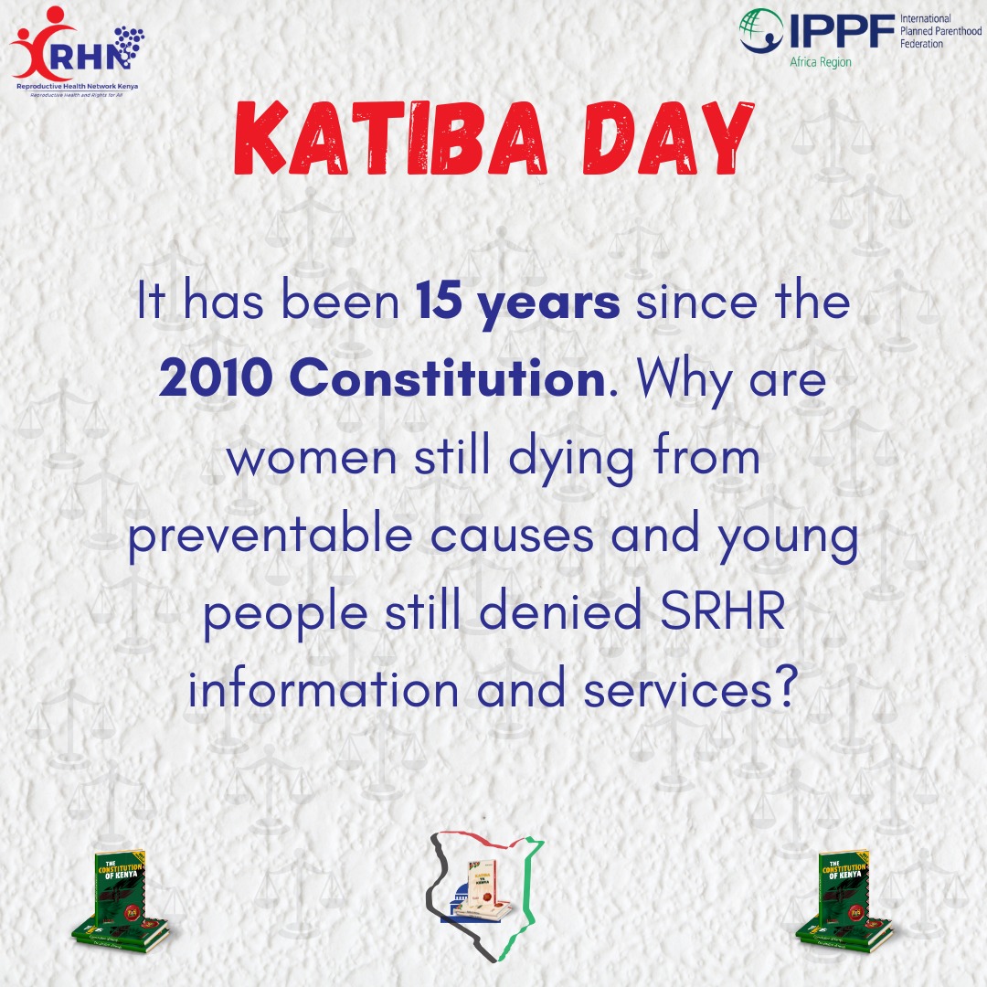 Purity migwi (@puritymigwi6) on Twitter photo 15 years on, the Constitution remains our promise of justice & equality. On this #KatibaDay, we must turn words into reality for every Kenyan.
#RHNK4SRHR
@kenyajudiciary <a href="/HakiKNCHR/">KNCHR</a> <a href="/elfafrica1/">Emerging Leaders Foundation-Africa</a> @EACHrights <a href="/fidakenya/">FIDA-Kenya</a> @KELIN <a href="/nellymunyasia/">Nelly Munyasia</a> 15 years on, the Constitution remains our promise of justice & equality. On this #KatibaDay, we must turn words into reality for every Kenyan.
#RHNK4SRHR
@kenyajudiciary <a href="/HakiKNCHR/">KNCHR</a> <a href="/elfafrica1/">Emerging Leaders Foundation-Africa</a> @EACHrights <a href="/fidakenya/">FIDA-Kenya</a> @KELIN <a href="/nellymunyasia/">Nelly Munyasia</a>