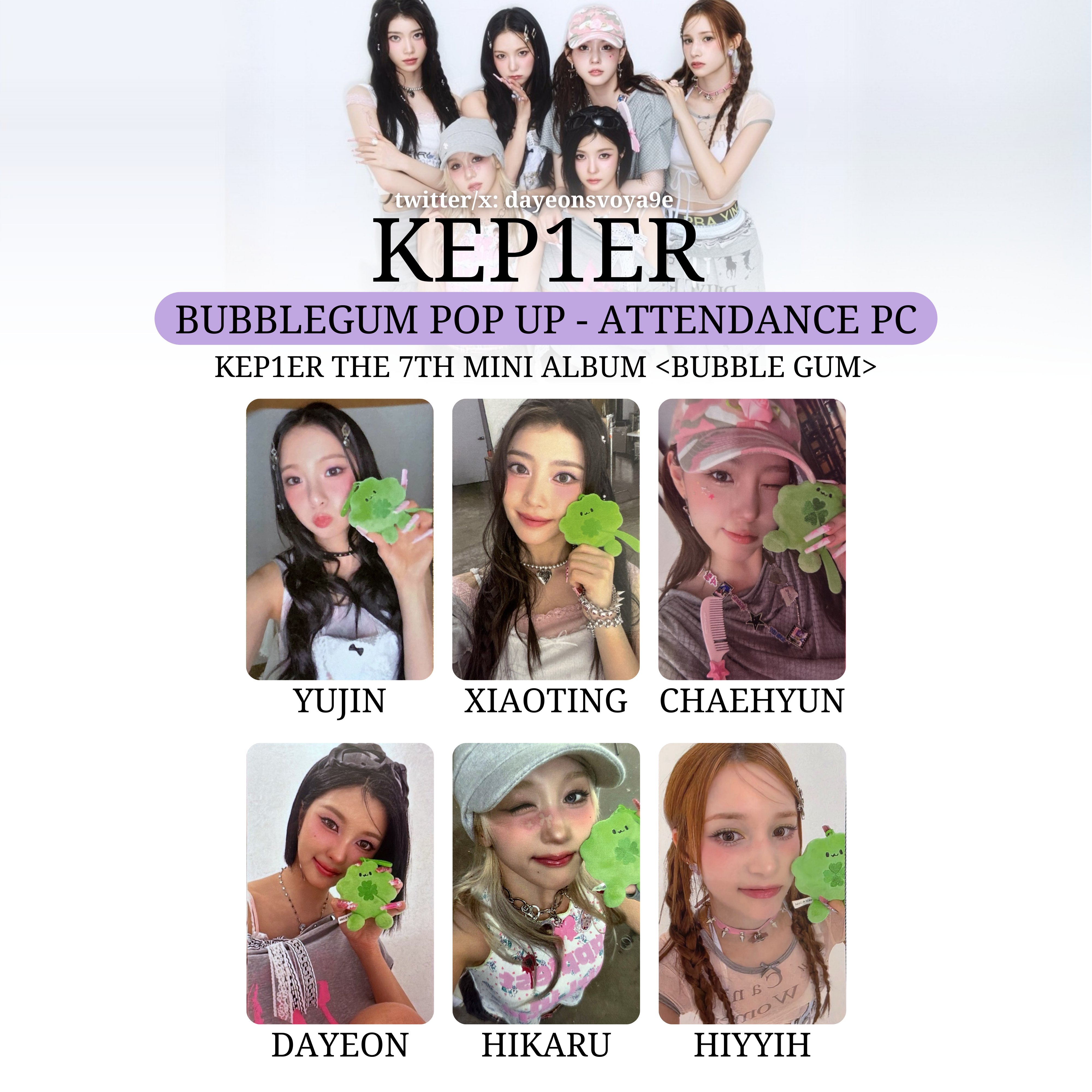 kep1er オフイベ 会場限定 フォトカード トレカ 7種 💌 on X: 