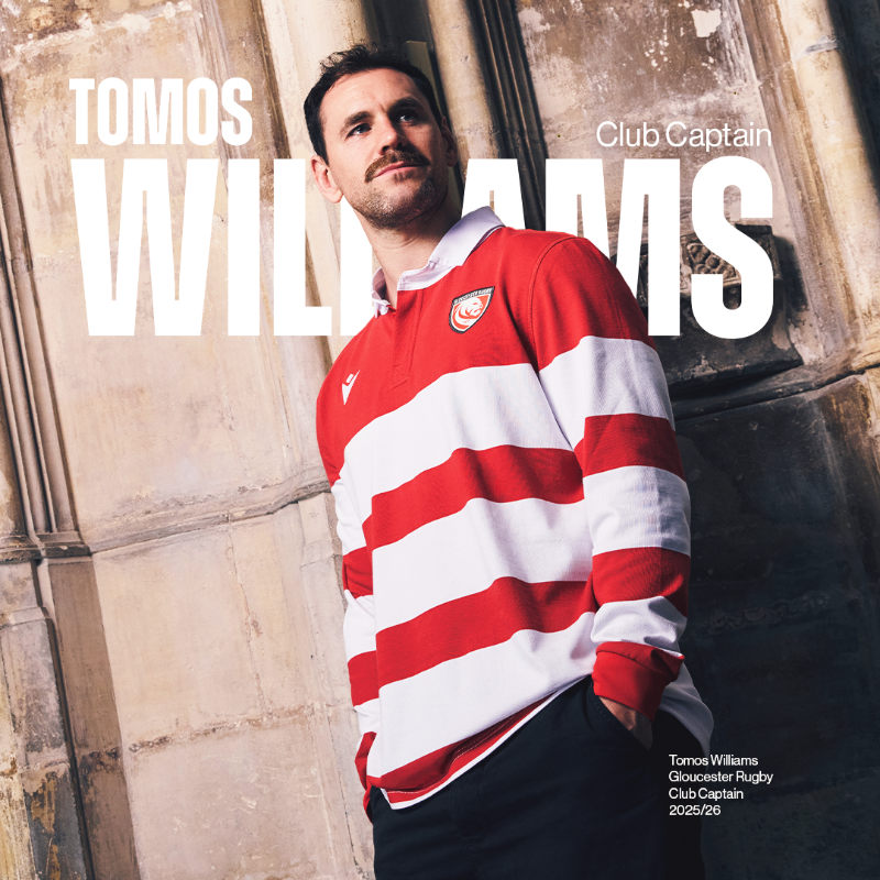 gloucesterrugby's tweet photo. 🫡

Gloucester Rugby is delighted to reveal that Lions scrum-half, Tomos Williams, has been named Club Captain for the 2025/26 season by Director of Rugby, George Skivington.

Williams will be assisted in his duties by Vice Captains Arthur Clark and Seb Atkinson. 

More 👇
