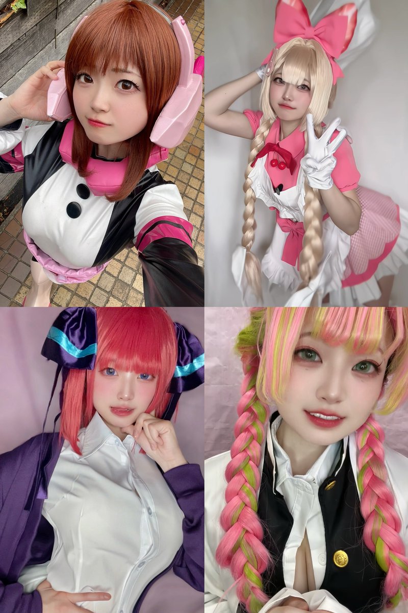 #自己紹介に無言で4作品のコスプレどうぞ