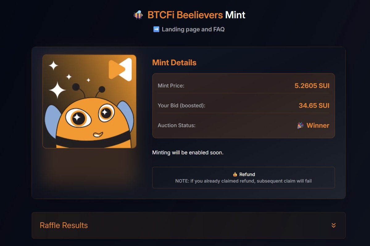 0xCokinha (@0xcokinha) on Twitter photo Bom dia Galera, para quem participou do Leilão do NFT da <a href="/goNativeCC/">Native | Bitcoin Yield Hub🐝 「🦑」</a>, já está disponivel o refound do valor a mais que depositamos.
Só acessar o link byield.gonative.cc/beelievers-auc… e clicar em refound. Bom dia Galera, para quem participou do Leilão do NFT da <a href="/goNativeCC/">Native | Bitcoin Yield Hub🐝 「🦑」</a>, já está disponivel o refound do valor a mais que depositamos.
Só acessar o link byield.gonative.cc/beelievers-auc… e clicar em refound.