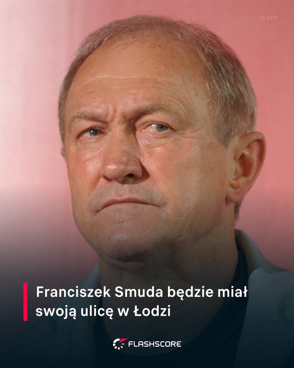 Rada Miejska w Łodzi przegłosowała jednogłośnie nadanie imienia Franciszka Smudy jednej z ulic, tuż przy 🏟️ stadionie Widzewa.

ℹ️ Franciszek Smuda z Widzewem Łódź sięgnął po dwa Mistrzostwa Polski, Superpuchar Polski, oraz awansował do fazy grupowej Ligi Mistrzów.