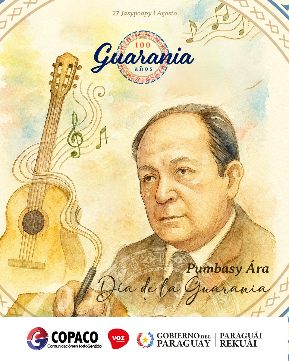 voxpy's tweet image. 🎶 Hace 100 años nació un ritmo que nos hace únicos: la Guarania.
No es solo música, es identidad, memoria y alma paraguaya.