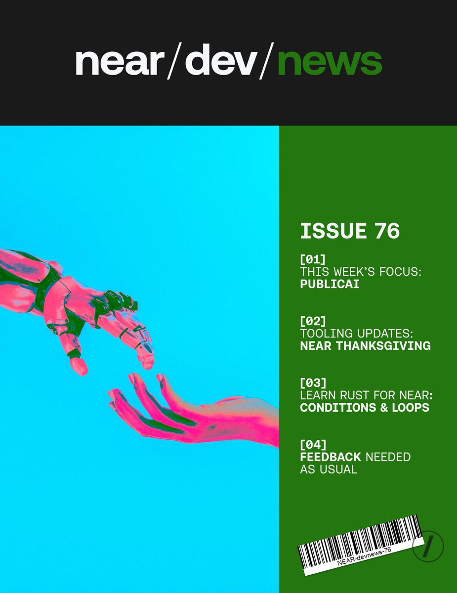 NEAR DevHub (@neardevhub) on Twitter photo 🚨 NEAR Dev News #76 is out!
📌 THIS WEEK’S FOCUS: <a href="/PublicAI_/">PublicAI</a>
People-powered data for AI — label → validate → consensus → earn $PUBLIC. Portable on-chain reputation meets real rewards.
And even more interesting news with links 👇🧵 🚨 NEAR Dev News #76 is out!
📌 THIS WEEK’S FOCUS: <a href="/PublicAI_/">PublicAI</a>
People-powered data for AI — label → validate → consensus → earn $PUBLIC. Portable on-chain reputation meets real rewards.
And even more interesting news with links 👇🧵