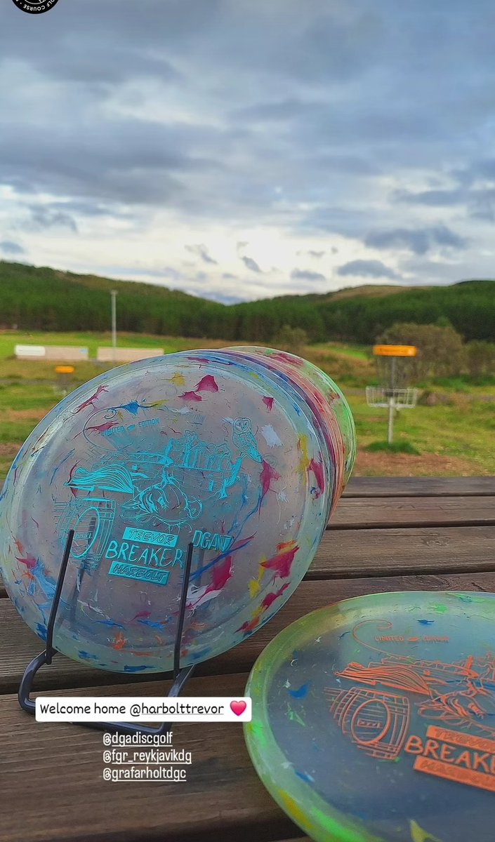 These new #DGAdiscgolf Breakers are absolute 🔥 

#IcelandDiscGolf #RideACatfish