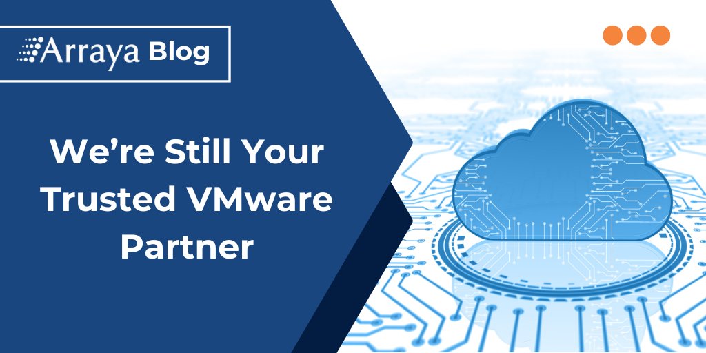 ArrayaSolutions's tweet image. Broadcom’s #VMware partner shake-up has left many customers uncertain about where to turn. The good news: Arraya remains a fully authorized VMware partner.
Read our blog to learn what the changes mean and how we can help you move forward: ow.ly/4JIf50WM6bu