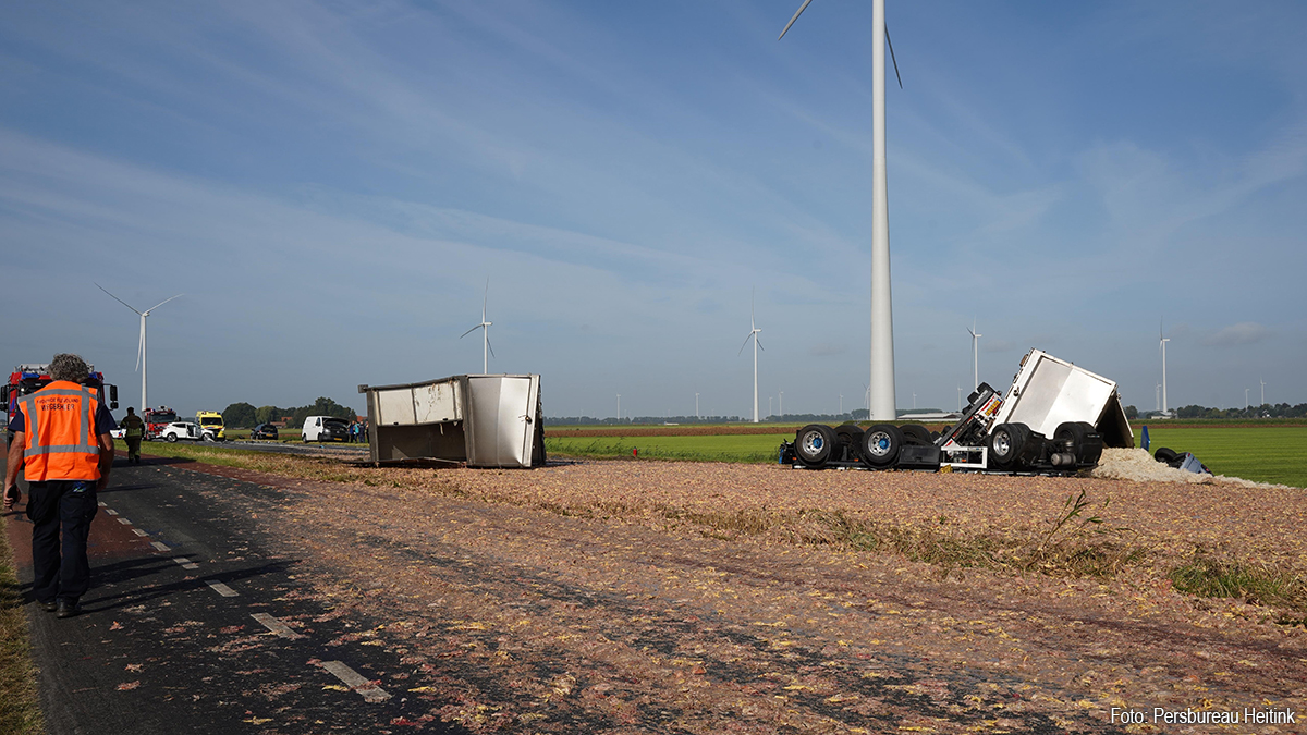 Ongeluk op Hanzeweg (N307) bij Dronten
