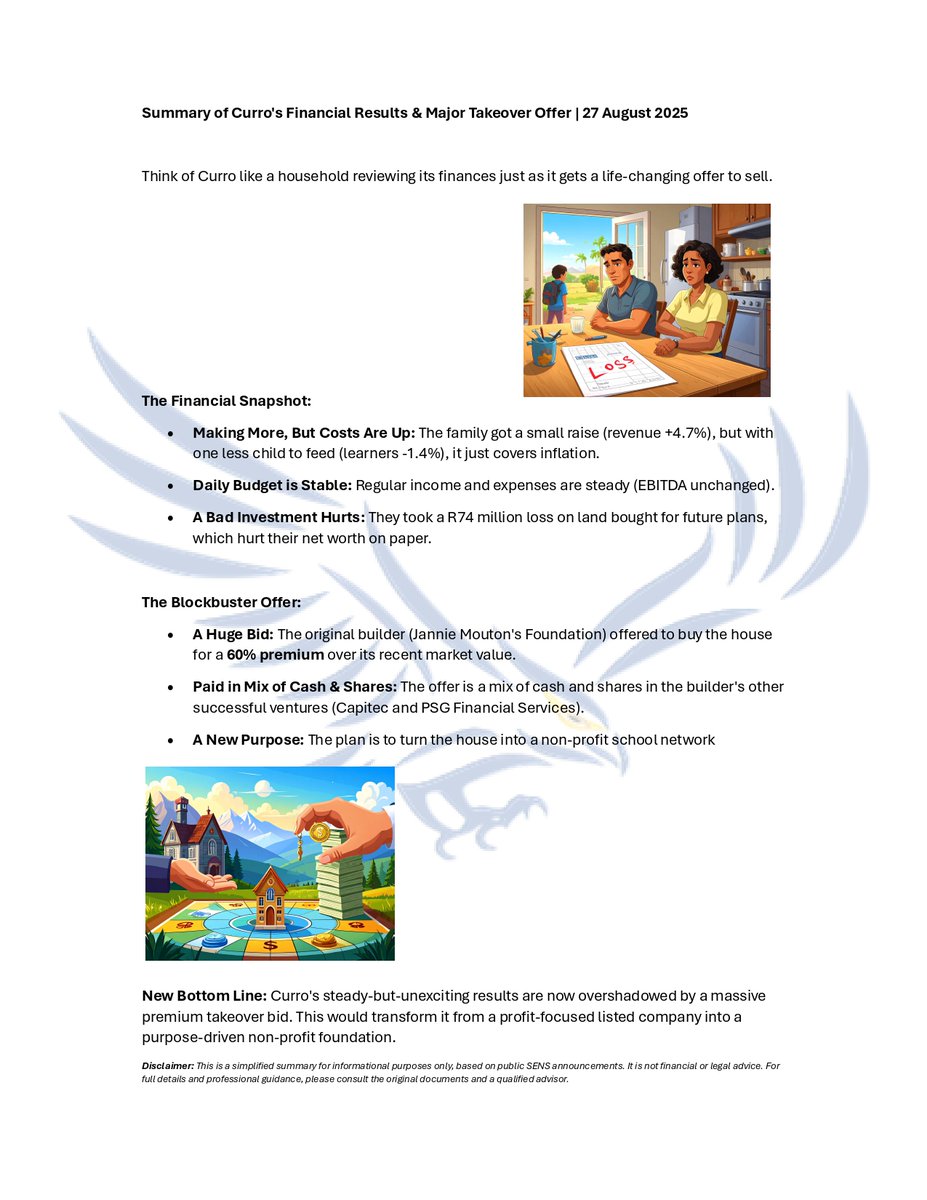 A 60% premium? Yes, please! ✅ Curro shareholders are set for a generous exit.