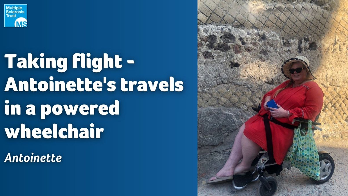 MSTrust's tweet image. After some time away from longer trips, Antoinette decided to jet away. But would travelling in a powered wheelchair make things difficult? Read her story to find out.

#MS #MultipleSclerosis

mstrust.org.uk/news/stories/t…