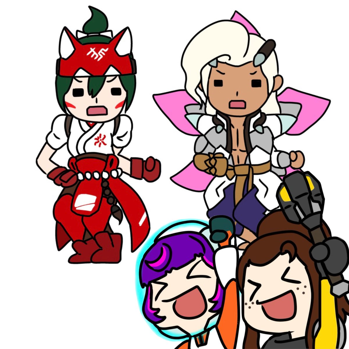 ppogame's tweet image. 有利不利有利逆転逆転逆転金星

#Overwatch2Fanart 
#オーバーウォッチ2
#男女