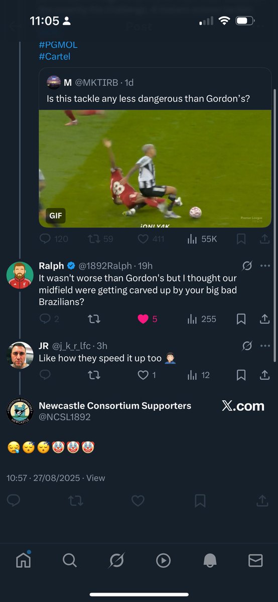 JR (@j_k_r_lfc) on Twitter photo Blocked for saying they sped up a video - hahahahahahahahahaha
π€‘ <a href="/NCSL1892/">Newcastle Consortium Supporters</a> Blocked for saying they sped up a video - hahahahahahahahahaha
π€‘ <a href="/NCSL1892/">Newcastle Consortium Supporters</a>