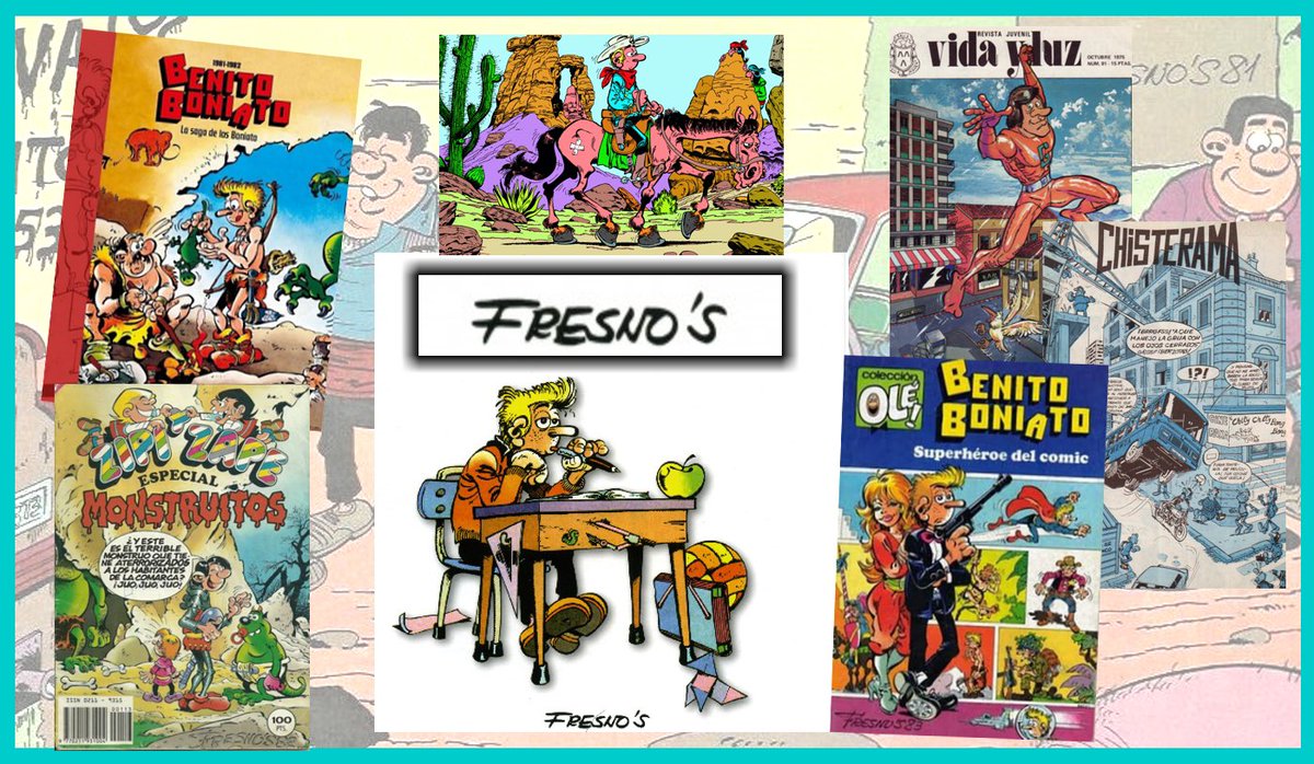 Los hermanos FRESNO son historia de la generación Bruguera que marcó el cómic en nuestro país y a la que entraron con 14 y 17 años respectivamente. Miles de páginas nos dejaron destacando la creación del personaje BENITO BONIATO. Esperamos muchas anécdotas en su charla.