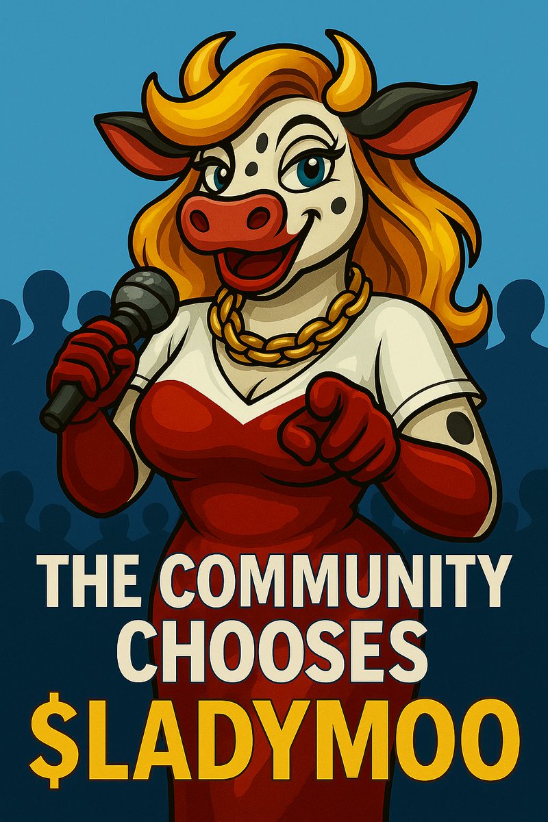 🎉🐮💜 LadyMoo Giveaway – $100 prize! 🎉

Want to win? Here’s how:
1️⃣ Like this post ❤️
2️⃣ Comment 🐮
3️⃣ Share/Retweet 🔁
One lucky winner will be chosen at random. 👑💸
Prize: $100 🚀
👉 Join the herd here: t.me/+wPFuuPrALk4yZ…