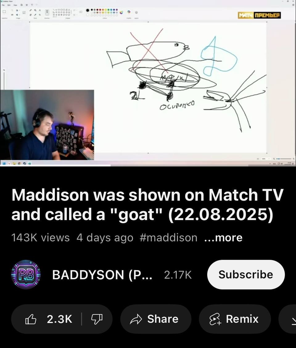 Не знаю, почему Ютуб решил автоматически переводить мне заголовки на английский, но в этом есть свой шарм. Иногда попадается такое золото.