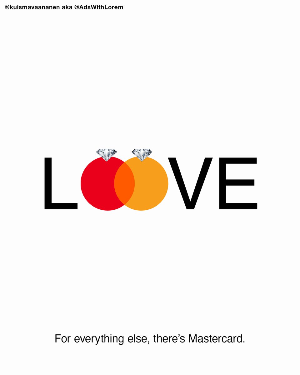 Entry 2. Create posters to advertise #WeddingRings <a href="/OneMinuteBriefs/">One Minute Briefs ⏱️</a> <a href="/Mastercard/">Mastercard</a> <a href="/MastercardUK/">MastercardUK</a>