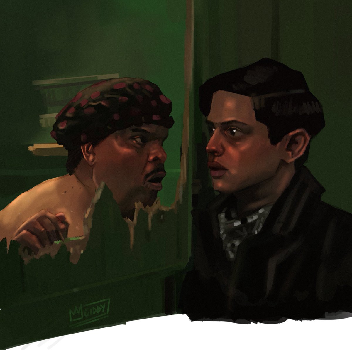 Painted a scene from Wednesday 🖤