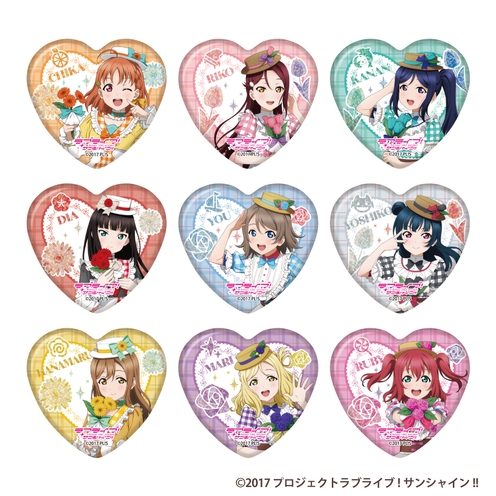ラブライブ！　GiGOコラボカフェ 15周年ホログラムハート缶バッジ　矢澤にこ ラブライブ！ GiGOコラボカフェ 15周年ホログラムハート缶バッジ