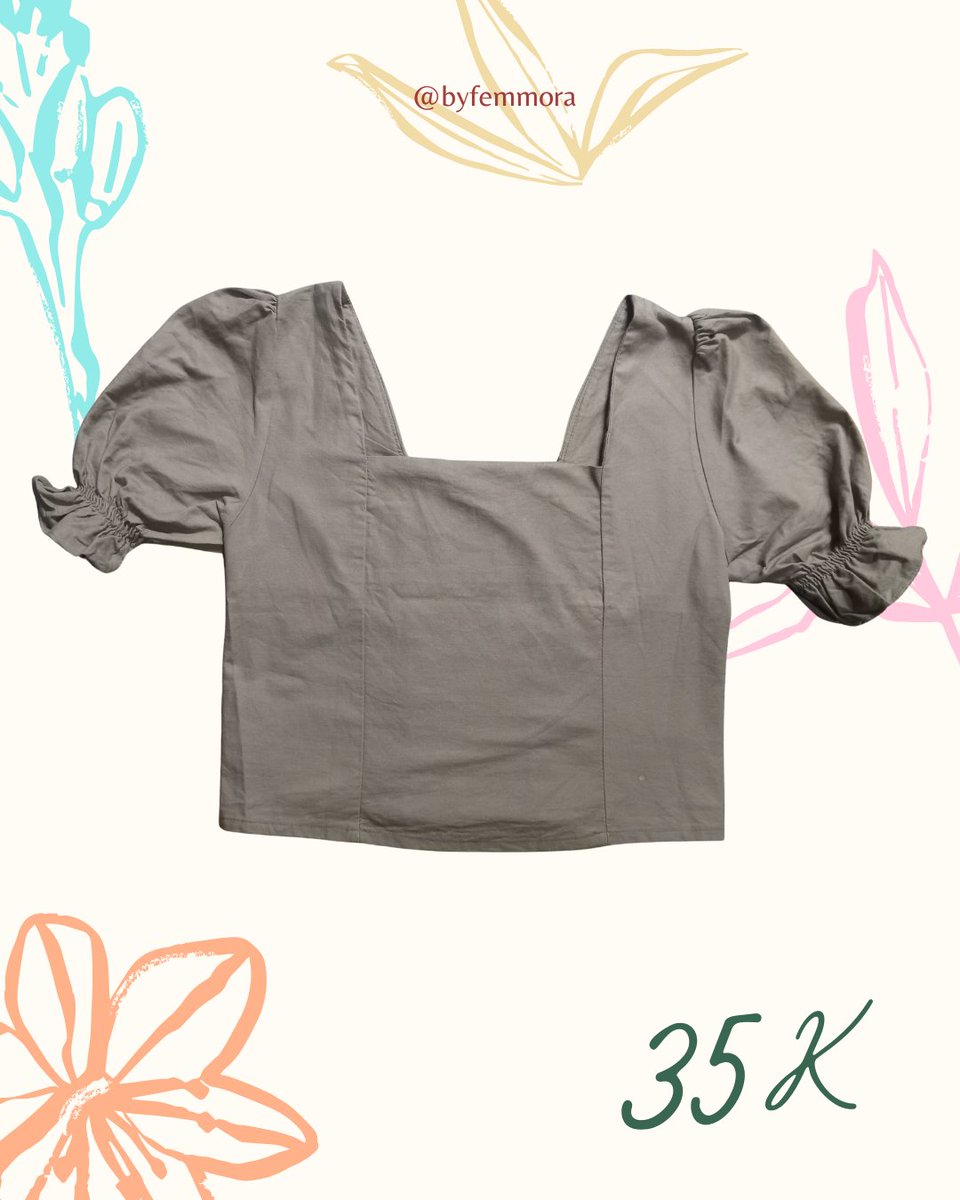 byfemmora's tweet image. ♧ Preloved Atasan Crop Army ♧  

Tb/bb model di foto: 149 cm/40 kg  

Unused

Detail? DM #preloved #prelovedbyfemmora #prelovedatasan