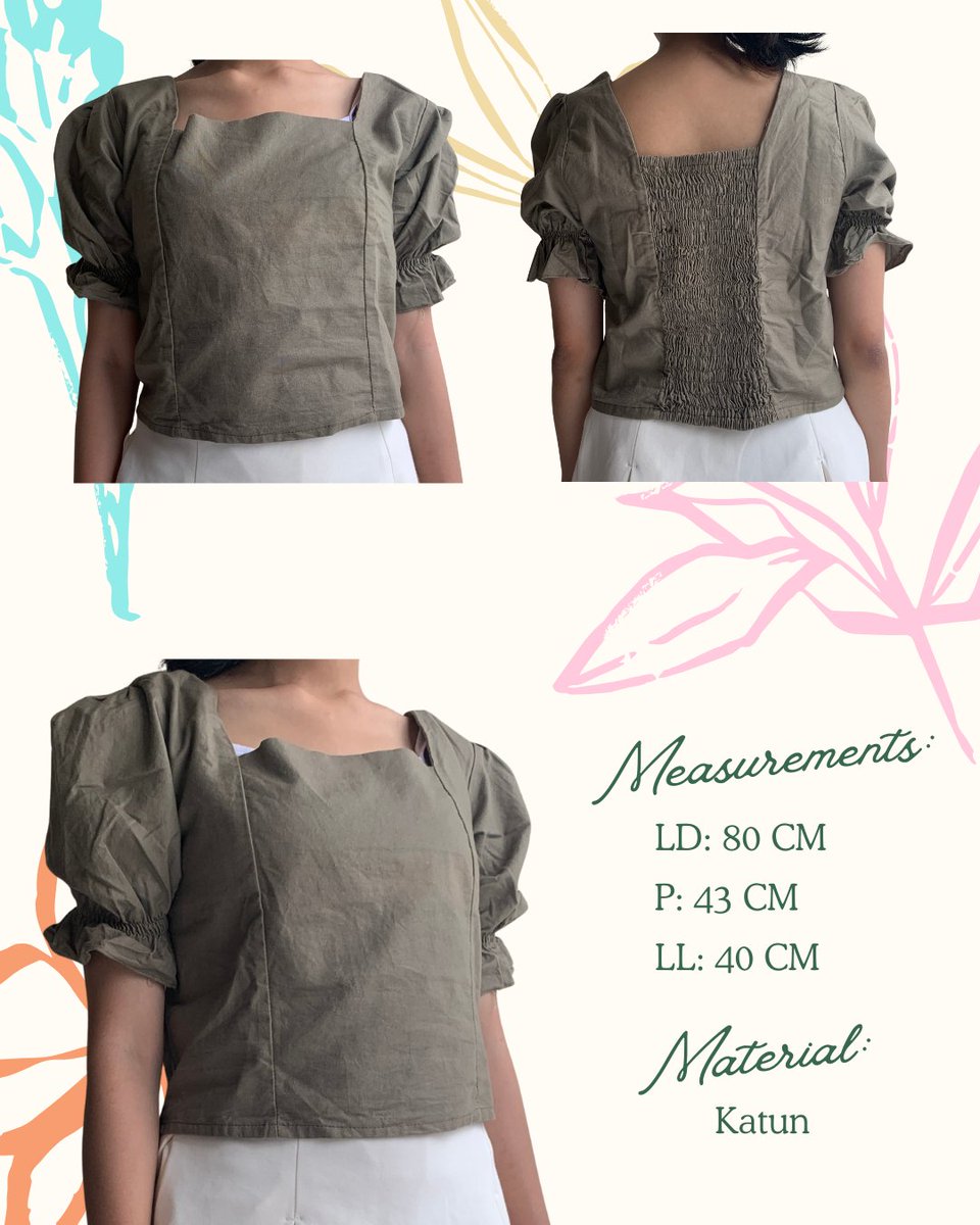 byfemmora's tweet image. ♧ Preloved Atasan Crop Army ♧  

Tb/bb model di foto: 149 cm/40 kg  

Unused

Detail? DM #preloved #prelovedbyfemmora #prelovedatasan