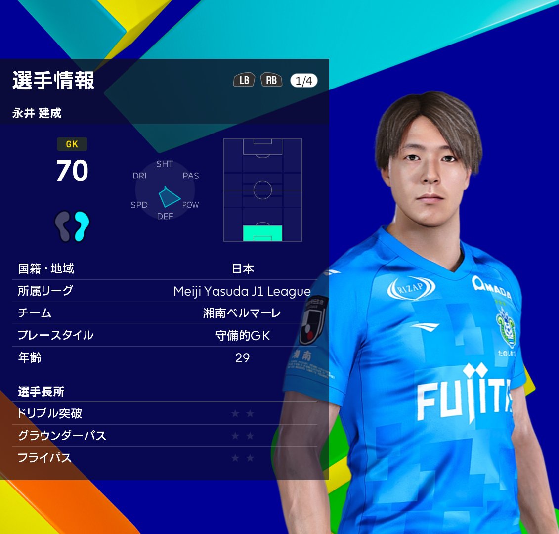 PES2021 Real Face  湘南ベルマーレ 
#PES2021   #Pes2021face #eFootball2024 #eFootball 
#JLeague #湘南ベルマーレ
kit maker by waserin