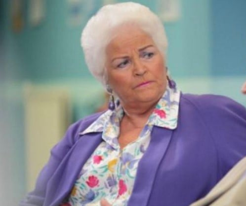 StevenFlavell1's tweet photo. What's Pat Butcher reading today? #PatButcher #EastEnders https://t.co/U97BYEOkSs