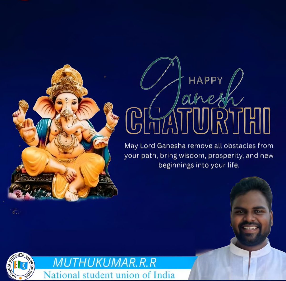 MuthuNsui's tweet image. Wishing everyone a blessed Ganesh Chaturthi. May Lord Ganesha shower his choicest blessings on our families, society, and our nation
#nsui #muthukumar #muthukumarnsui 
#inc #tncc