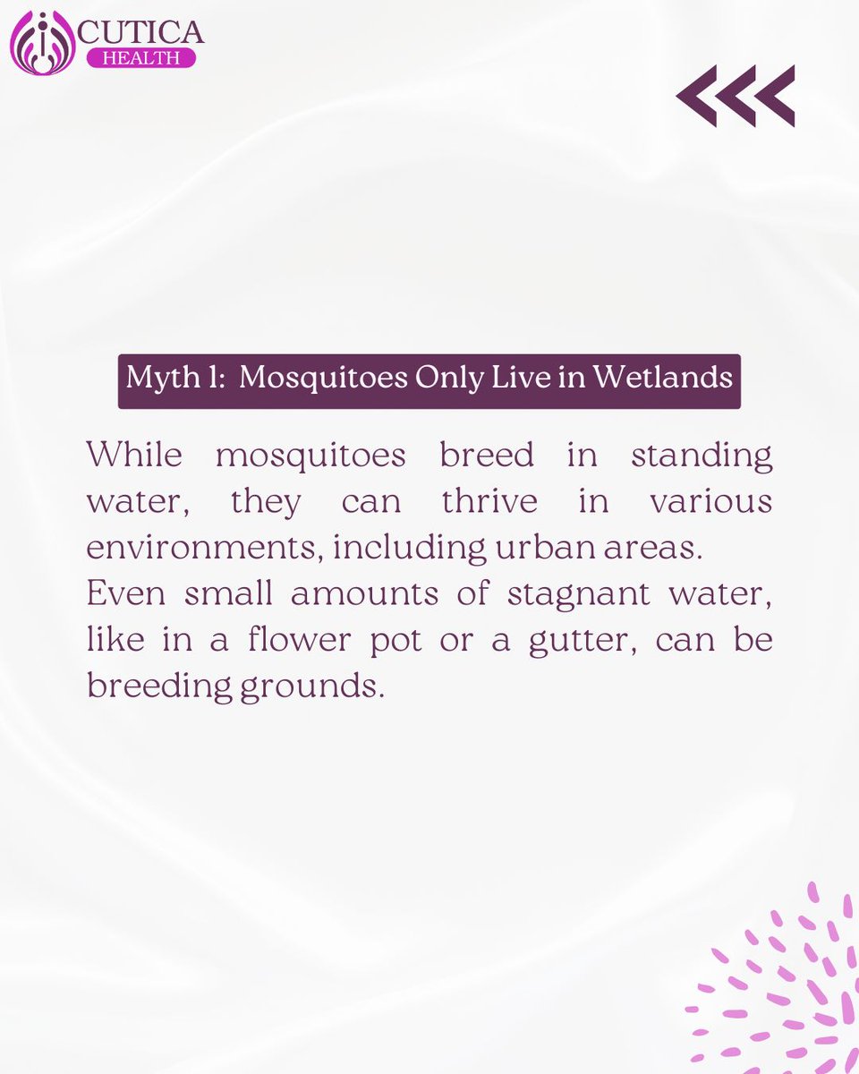 cuticahealth's tweet image. Protect yourself and your loved ones by following accurate information and taking preventive measures against mosquito-borne diseases.

Stay Safe...Stay Healthy!

#CuticaHealth #Health #MosquitoControl #MosquitoBites #MalariaPrevention