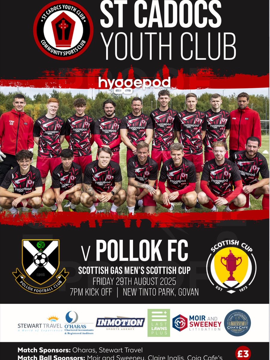 St Cadoc's Youth Club (@stcadocsseniors) on Twitter photo Not long to go now and excitement is building
Make sure you’re at New Tinto on Friday night because <a href="/BBCScotland/">BBC Scotland</a> didn’t even reply so there’s no tele for it 😂
£9/£6 entry and under 12s will be free
Special program on sale for £3
#BeBetter | #MonTheCads🇾🇪 Not long to go now and excitement is building
Make sure you’re at New Tinto on Friday night because <a href="/BBCScotland/">BBC Scotland</a> didn’t even reply so there’s no tele for it 😂
£9/£6 entry and under 12s will be free
Special program on sale for £3
#BeBetter | #MonTheCads🇾🇪