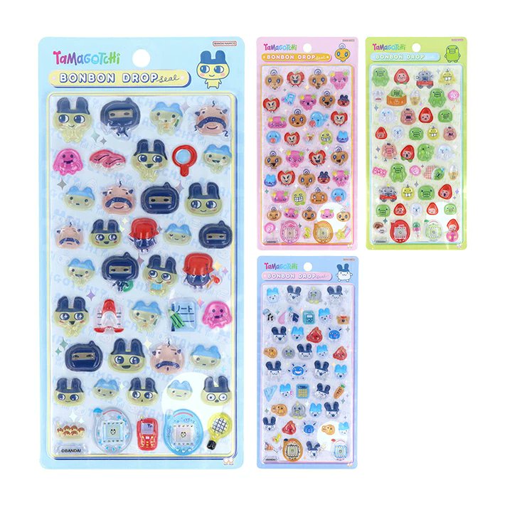 たまごっちボンボンドロップシール みみちっち まめっち くちぱっち め