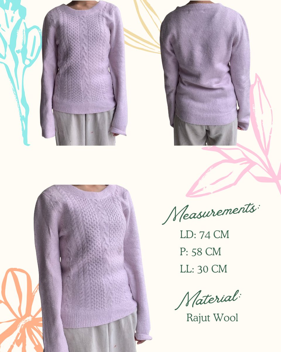 byfemmora's tweet image. ♧ Preloved Atasan Sweater Rajut ♧

Tb/bb model di foto: 149 cm/40 kg  

Pemakaian pribadi  

Detail? DM #preloved #prelovedbyfemmora #prelovedatasan